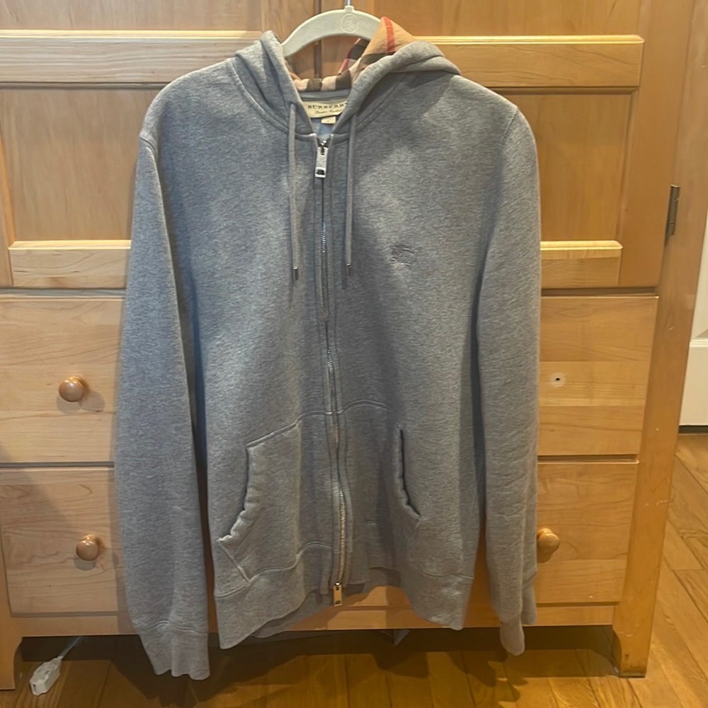 Burberry Mens Zip Hoodie